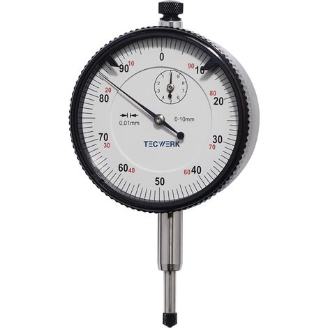TECWERK Messuhr DIN 878 10mm Abl.0,01mm TECWERK