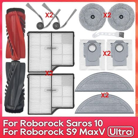 Accessoires et pièces détachées pour Saros 10 / S9 MaxV Ultra / S90ver / G30 / A1460RR : filtre de brosse latérale principale et kit de nettoyage Edgewise (1/5)