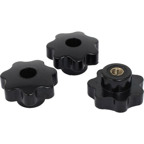 M8-Innengewinde 50mm Durchmesser Kunststoff-Sternkopfschraube auf Klemmknöpfen Griff 3pcs (7d83c2aea (1/2)