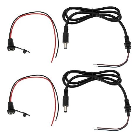 Conectores DC, enchufes macho y hembra, cables de carga para baterías de bicicleta eléctrica (1/5)