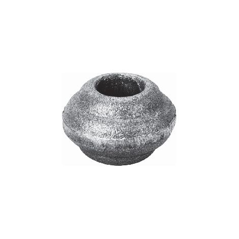Garniture pour barreaux de Ø16mm - Hauteur 25mm largeur 35mm - Fer forgé - À souder - DECO FER FORGE