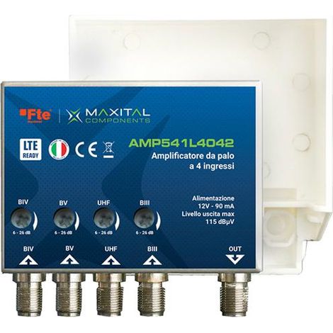 AMP541L4042 AMPLIF.4 INGR.B/345+UHF