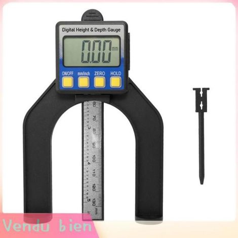 Garosa règle vernier Pied à coulisse à affichage numérique LCD de haute précision, règle à vernier, jauge quincaillerie test Noir (1/5)