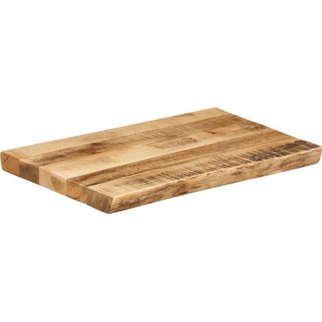 Maison Exclusive - Tischplatte mit Baumkante 60x40x3,8 cm Raues M