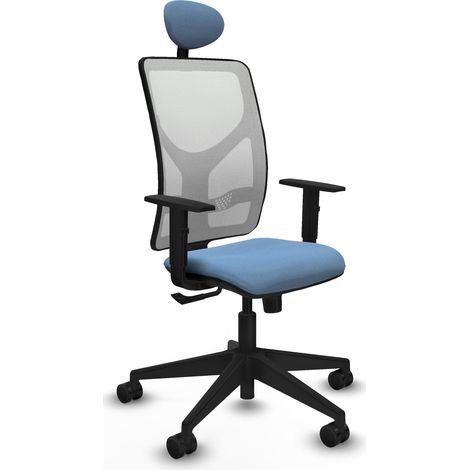 Silla de Oficina con Cabecero Motilla Piqueras y Crespo 1D066N1 Azul cielo