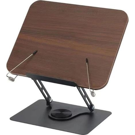 Support de manuel scolaire multifonctionnel pivotant à 360°, pliable et réglable, avec pince à ressort antidérapante. (1/5)