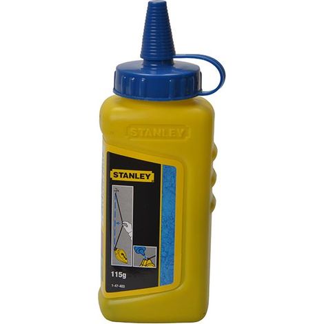 Stanley 1-47-403 STA147403 Chalk Reel Refill Blue 113g Chalk Line Refill Bottle