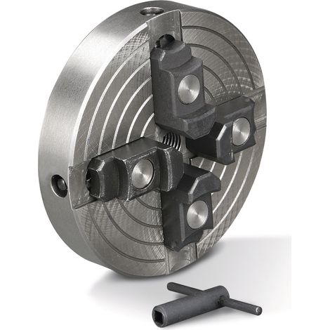 Holzstar – Mandrin à bois 4 mors indépendants ø 150 mm – Capacité de serrage 22-157 mm – Raccord M33x3,5 pour tours à bois