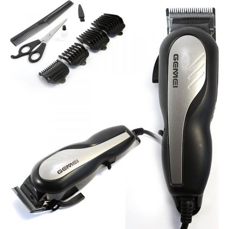 TAGLIACAPELLI RASOIO ELETTRICO REGOLA BARBA BAFFI BASETTE LAMA INOX GM-816