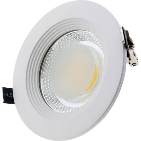 Spot LED Encastrable COB Rond 15W Ø175mm - Blanc Froid 6000K - 8
