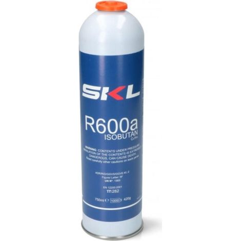 1 BOMBOLA GAS REFRIGERANTE FRIGO E FREEZER R600 - R600A 420 GR OM REF000UN
