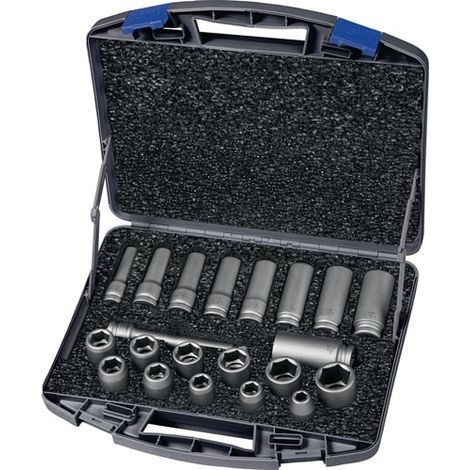 ASW juego de llaves de vaso 720 KLS 21 OL 21 piezas 1/2" cortas y largas hexagonales - 173803 (1/3)
