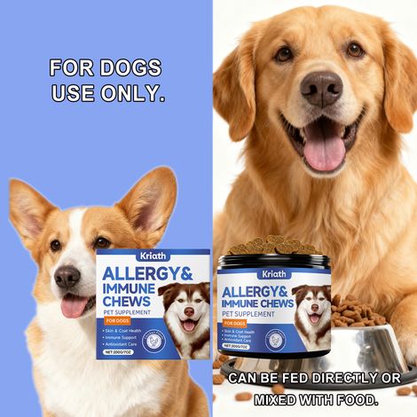 Galets souples pour le soin de la peau des chiens - Formule douce et confortable pour le soin de la peau des animaux de compagnie - 200 g (1/5)