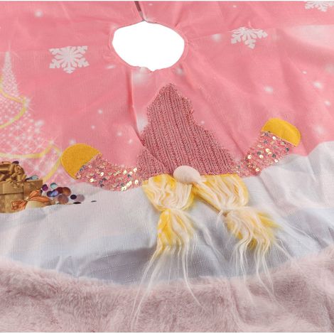 Décoration de sapin de Noël avec guirlandes lumineuses, ornement de sapin Rudolph rose, décoration pour la maison ou l'hôtel. (1/5)