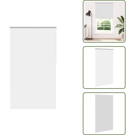vidaXL Verdunkelungsrollo Weiß 135x230cm Stoffbreite 131,6cm Polyester (1/5)