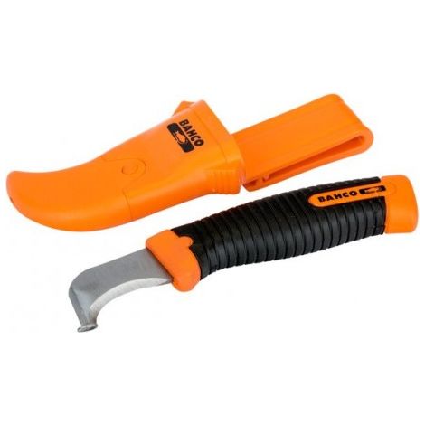 Cuchillo electricista Bahco 2446-el-help hoja frontal afilada guía