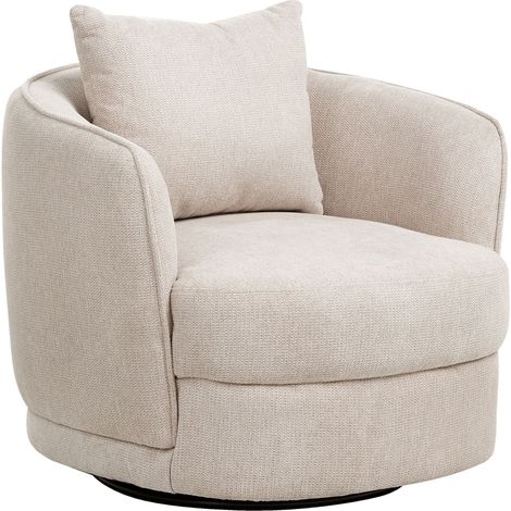 Drehsessel ANDALEN Stoff Hellbeige