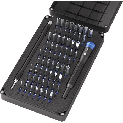 iFixit Reparaturset 64 Präzisionseinsätze Schwarz Blau Mako