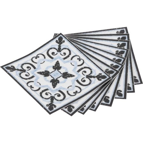 20 autocollants en PVC pour carrelage, pose en diagonale, décoration de salon (1/5)