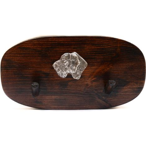 Cane da ferma tedesco a pelo duro, Drahthaar - gancio per accessori, gancio per medaglie con un cane, ganci per chiavi di Art-Dog (1/5)