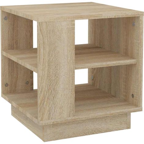 Maison Exclusive - Couchtisch Sonoma-Eiche 40x40x43 cm Holzwerkst (1/5)
