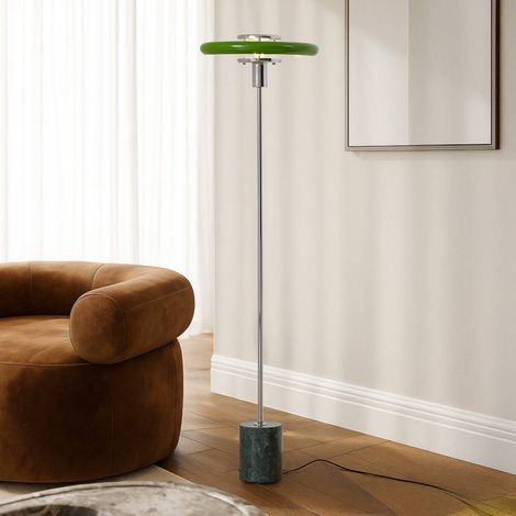 Lindby Lámpara de pie 'Branford' en Verde Metal (1/2)