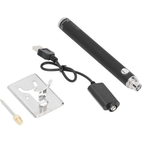 Jeffergarden Fer à souder rechargeable sans fil portable, outil de soudage portable, kit numérique pour travaux de réparation DIY, noir (1/5)