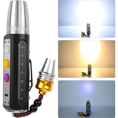 Tragbare 3-LED-Taschenlampe für Experten in Jade-Design, USB-aufladbar, zur Schmuck- und Edelsteinbestimmung (1/5)