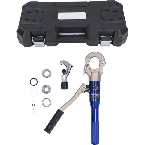 Hydraulic copper press tool, tube fittings, pipe crimping, repair with 1/2 3/4 1 inch jaw IG-1632 (1/5)