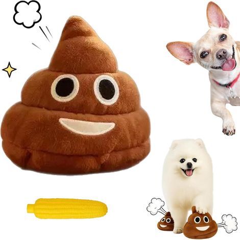 Funny Talking Poop Plush Toy – Makes Fart Sounds, Farting Dog Toy with 6+ Different Sounds, Funny Dog Toys, Emoticon Poop's Stress Toys for Teen & Pet - Bring Laughter Anywher (1pc) (1/5)