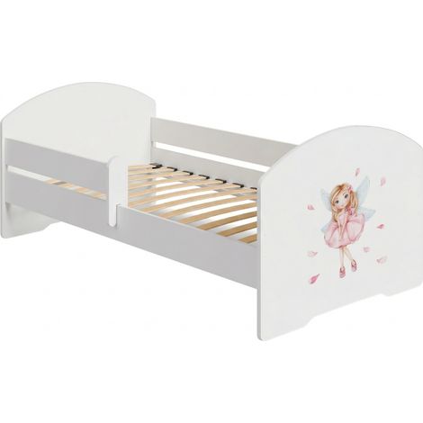Lit d'enfant LUK avec balustrade 70x140 Fille avec ailes