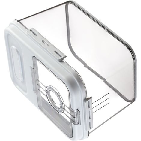Seau distributeur de riz de 7500 g en plastique hermétique avec couvercle magnétique, idéal pour la cuisine et le stockage des aliments secs et des aliments pour animaux. (1/5)
