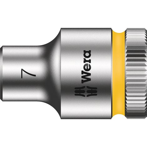 Douille WERA 3/8", 6 pans, court, SW 7,0 longueur 29mm (1/4)