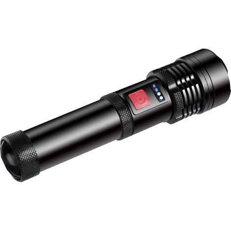 Multifunctional USB Adjust Flashlight Aluminum Handheld Compact (1/5)