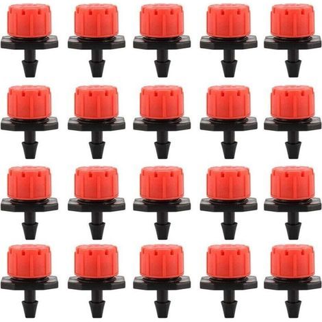 100 gocciolatori regolabili a 360° per irrigazione automatica in giardini, serre e prati (1/4)
