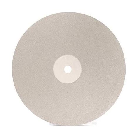 1 disque de ponçage diamant, 120 mm, grain 60, pour matériaux durs comme pierres précieuses, usage lapidaire précis (1/4)