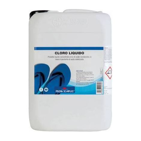 CHLORE LIQUIDE POUR PISCINES Contenance : 12 kg