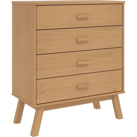 Drawer Cabinet OLDEN Brown Solid Wood Pine vidaXL