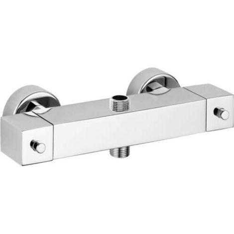 Paffoni Level - Mitigeur thermostatique avec des connexions supérieure et inférieure pour la douche, chrome LEQ269CR (1/2)