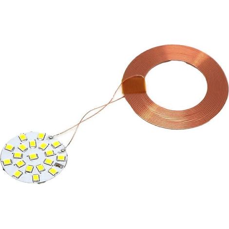 Drahtlose LED-Lampe mit Spule, Empfänger und Netzteil, DIY-Sender, Induktionsspule, Magnetschwebelampe (Maglev-Lampe) (1/5)
