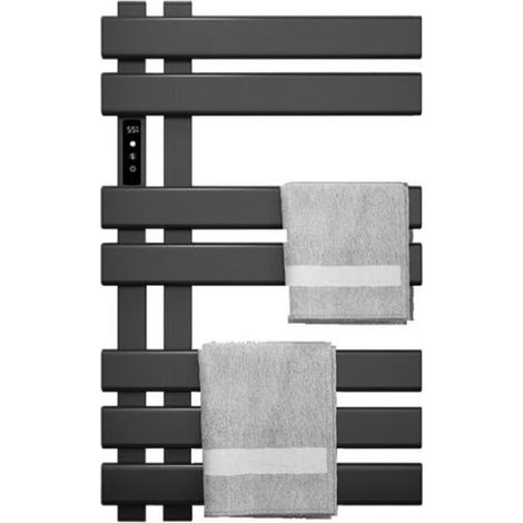 Badheizkörper Elektrisch 45X72CM Intelligenter Handtuchhalter Mit Temperatureinstellung Und Timer, Bad Handtuchtrockner Wandmontage Handtuchwärmer, Elektrischer Handtuchheizkörper