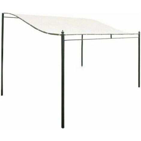 Toile de Toit de Rechange pour Pavillon Tonnelle - 300D Toile Imperméable Tente Auvent Haut Toit Soleil Tente Tissu Extérieur Housse Étanche/Résistant À La Déchirure 3mx2.6m (sans Support) (1/4)