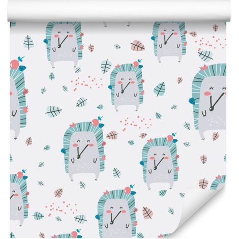Carta da parati con motivo lingue in stile scandinavo per soggiorno e camera da letto, 50x1000 cm. (1/5)