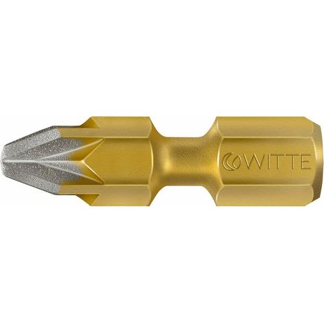 Pozidriv BITFLEX DIAMOND 1/4" kurze Führungsspitze (PZ3x25)  WITTE 28013