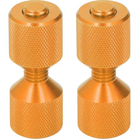 Perni di allineamento flangia in alluminio anodizzato, 2 pezzi, da 1 a 1/8 di pollice, set di perni a doppio foro per flange da 0,5 a 14 pollici, 150 libbre, arancione