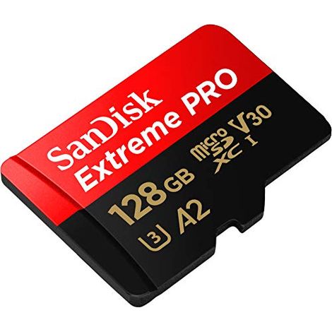 Carte microSDXC 128 Go avec adaptateur SD
