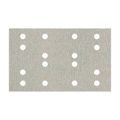 Fogli di colla per adesione 80 x 133 mm, P 40, 16 fori, con adesivo in velcro (SRA) Metabo 635197000