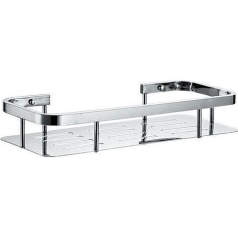 Duschablage aus Edelstahl - Eckregal für Badewanne und Bad zur Wandmontage (1 Ebene, Edelstahl)