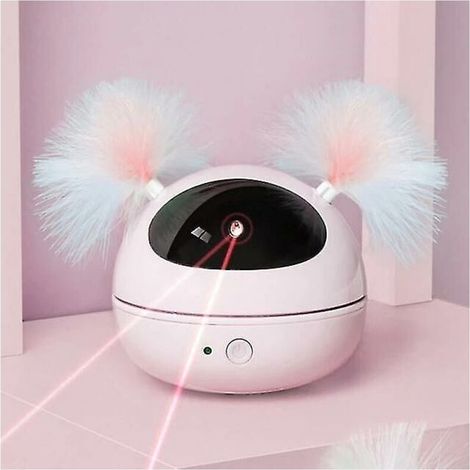 Jouet laser pour chat Pointeur laser automatique Chats rotatifs Jouets électroniques (rose), Ensoleillé