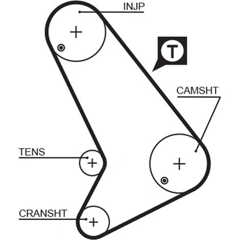 Kit de courroie crantée Gates K015571XS FORD 1135358 1C1Q6M260BA